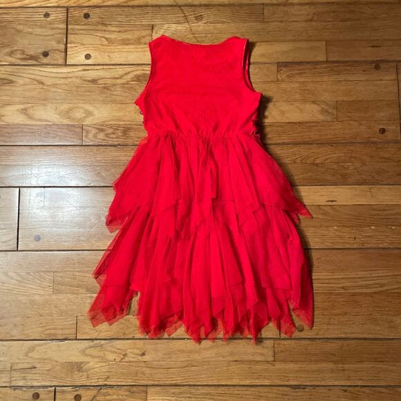 Cat & Jack Red Sequin Holiday Dress - Size 6 - Picture 3 of 16